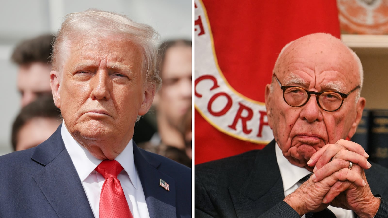 Donald Trump and Rupert Murdoch