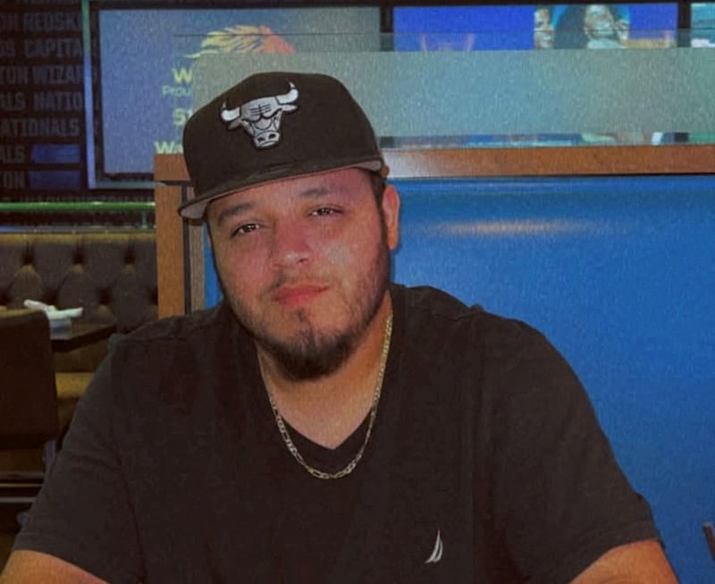 Kilmar Abrego Garcia, a Salvadoran migrant who lived in the U.S. legally with a work permit and was erroneously deported to El Salvador, is seen wearing a Chicago Bulls hat, in this handout image obtained by Reuters on April 9, 2025.