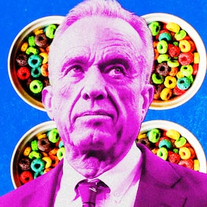 Robert F. Kennedy Jr., cereal bowl background illustration
