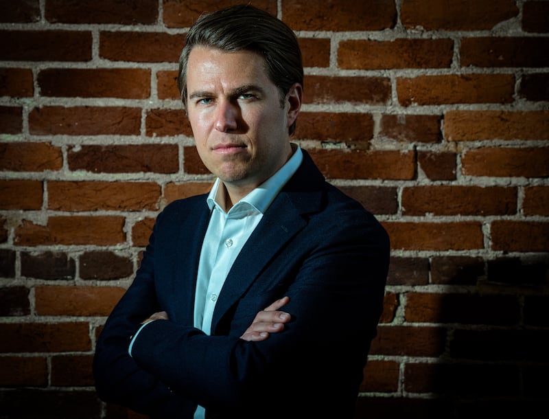 WASHINGTON, DC - November 16:
Miles Taylor, who has recently revealed himself as the author of the explosive anonymous NYT column that described a resistance group within the Trump administration, at an undisclosed location in Washington, DC on November 16.
(Photo by Bill O'Leary/The Washington Post via Getty Images)