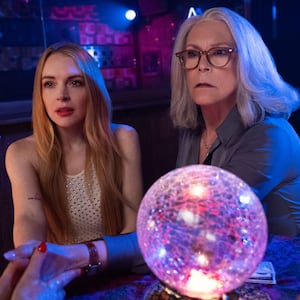 Lindsay Lohan and Jamie Lee Curtis