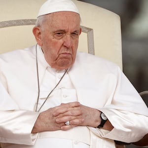 Pope Francis attends the weekly general audience in St. Peter's Square at the Vatican, March 8, 2023.