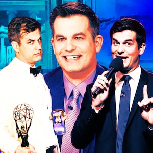 A photo illustration of The Daily Show host Michael Kosta.