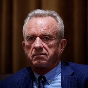 Health and Human Services Secretary Robert F. Kennedy Jr., attends a Cabinet meeting at the White House on February 26, 2025 in Washington, DC.