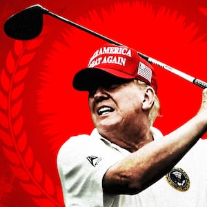 Donald Trump Golfing