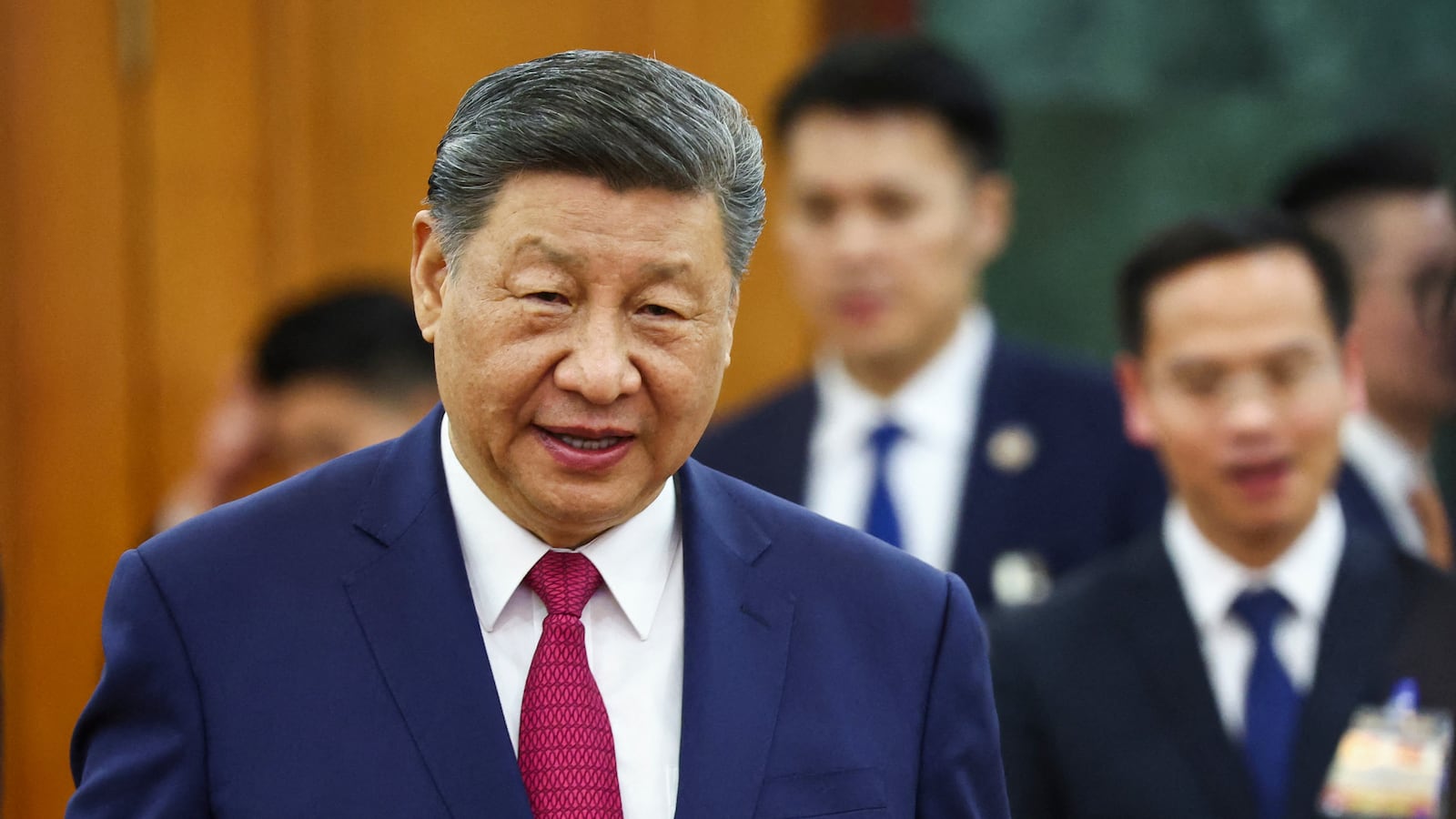 China's President Xi Jinping in Hanoi, Vietnam.