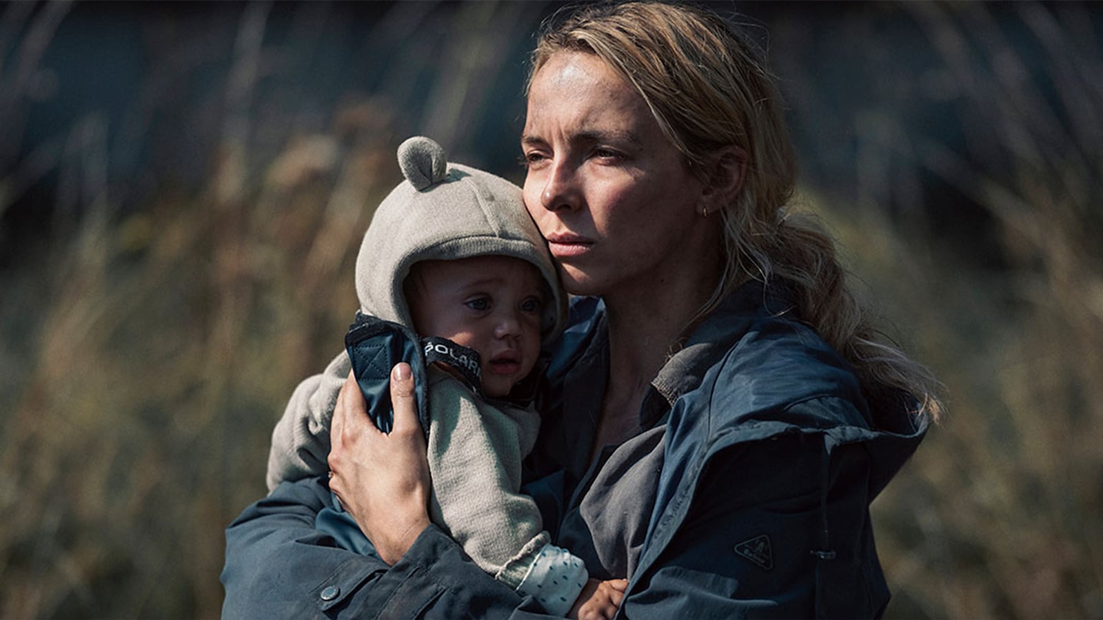 A production still of the new Jodie Comer film ‘The End We Start From’ at TIFF.